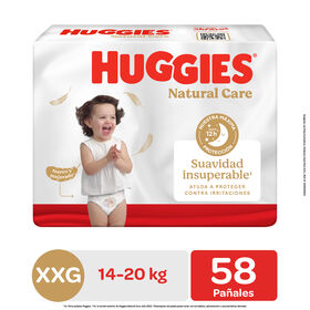 Pañal Huggies Natural Care Xtracare Big Talla XXG 58 unid