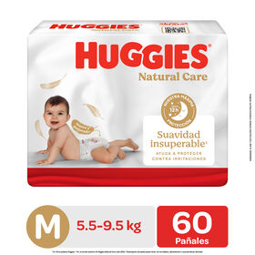 Pañal Huggies Natural Care Xtracare Talla M 60 unid